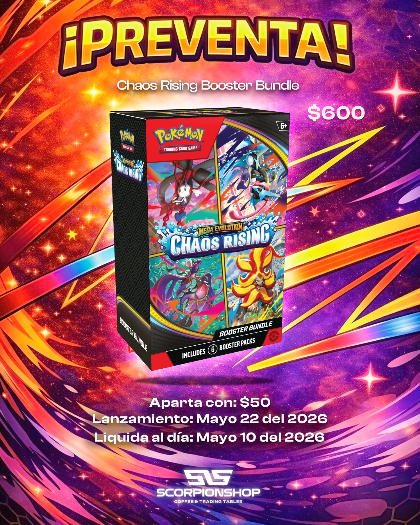 Chaos Rising Booster Bundle - PREVENTA