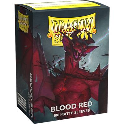Dragon Shield Blood Red Matte Sleeves