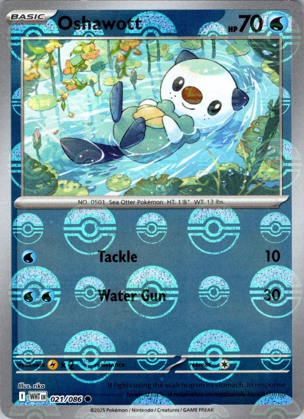 Oshawott Poke Ball 021/086