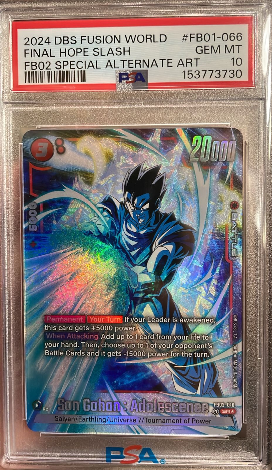 Final Hope Slash PSA 10 FB01-066
