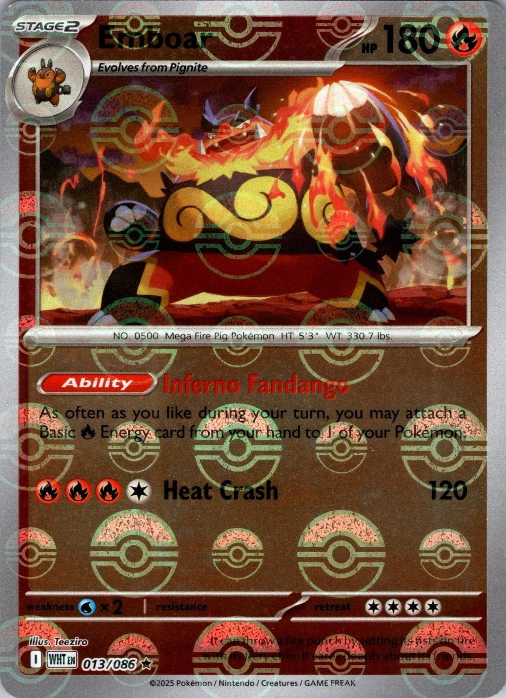 Emboar 013/086 Poke Ball