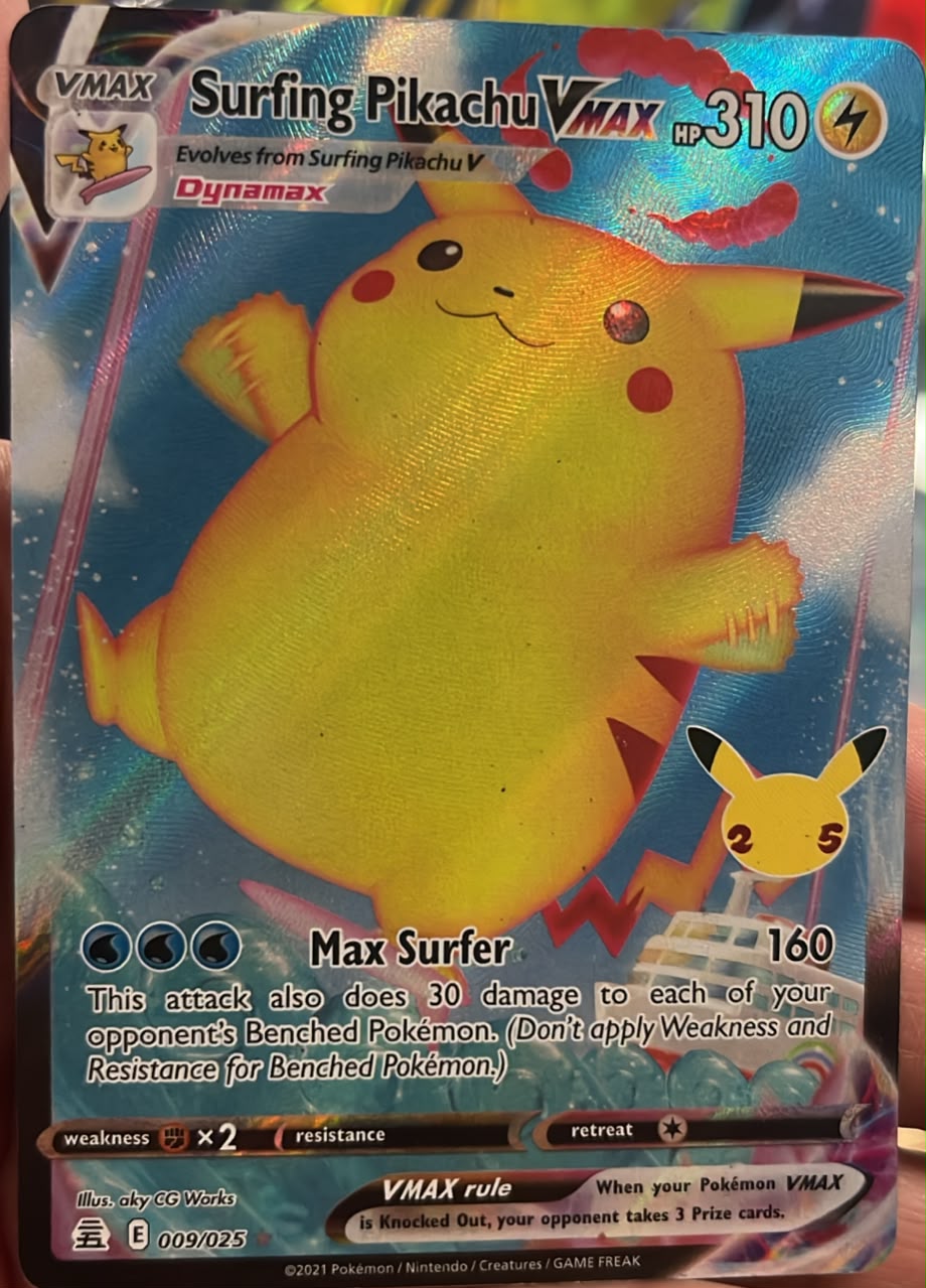 Surfing Pikachu Vmax 009/025