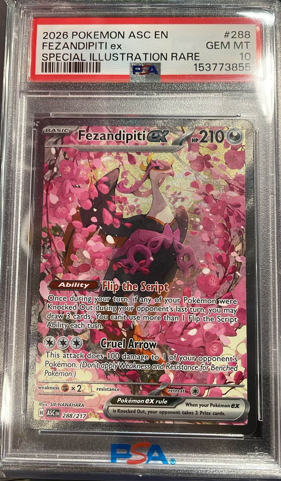 Fezandipiti EX 288/217 PSA 10