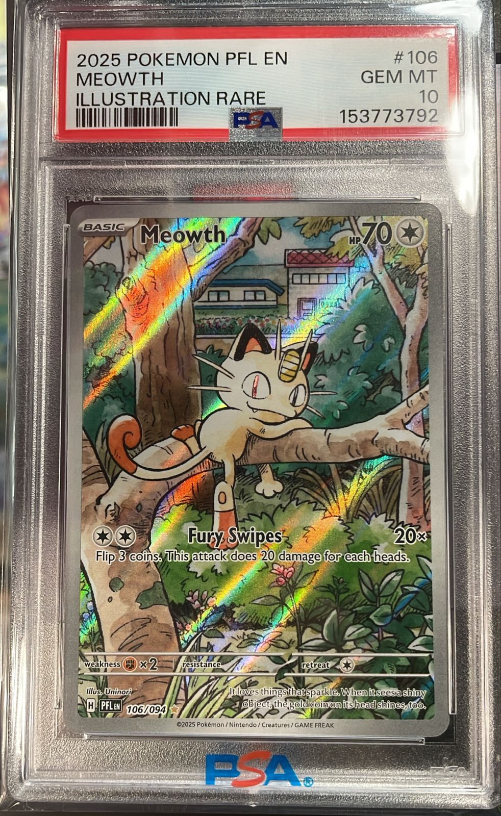 Meowth 106/094 PSA 10