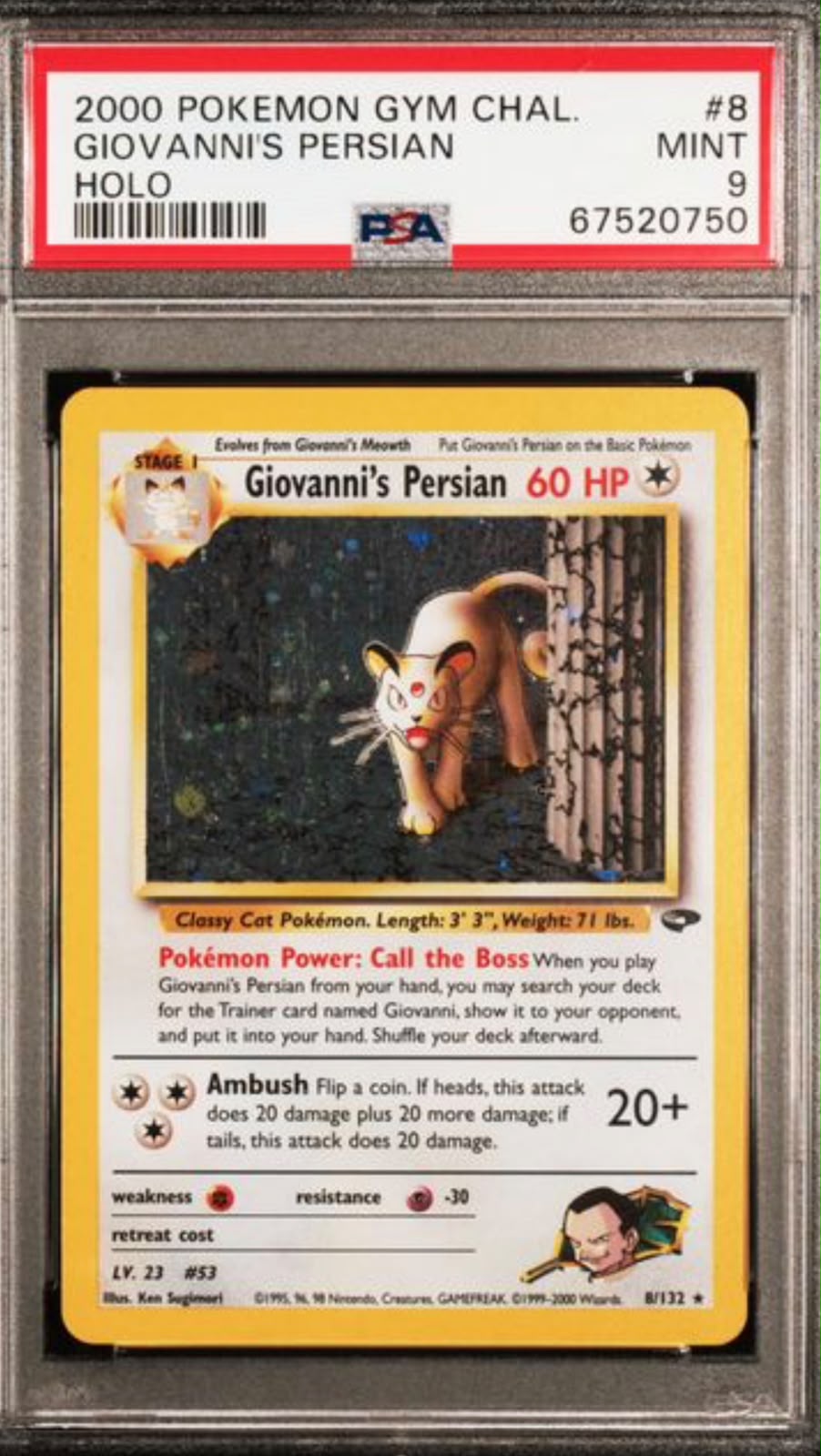 Giovanni s Persian 8/132 PSA 10