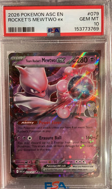 Rocket s Mewtwo EX 079/217 PSA 10