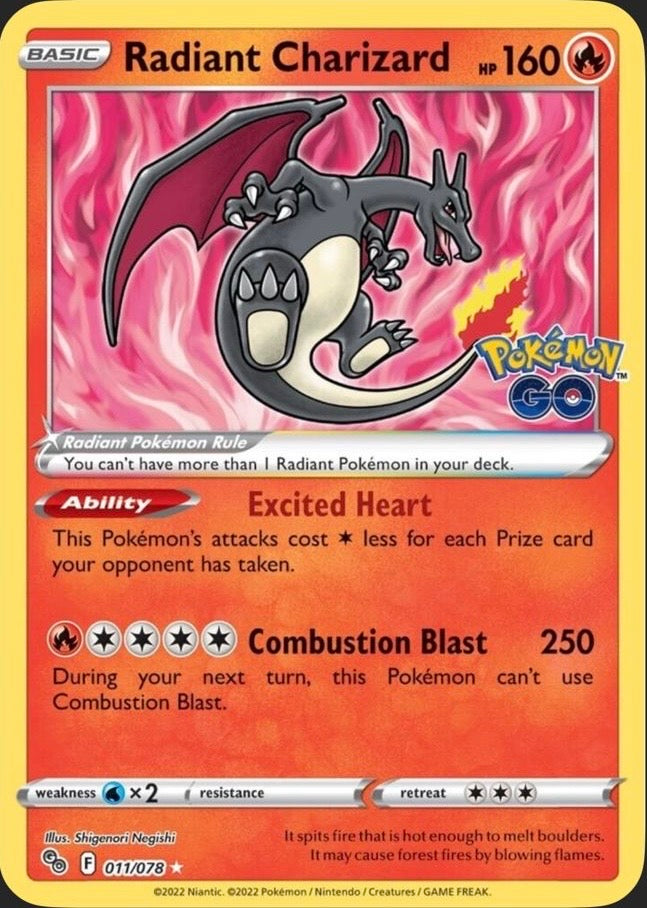 Radiant Charizard 011/078