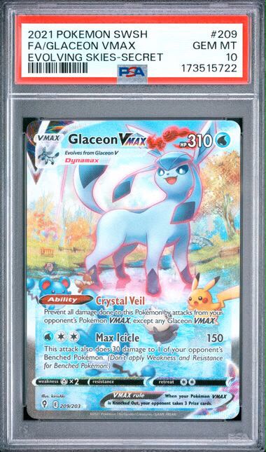 Fa/Glaceon VMAX 209 PSA 10