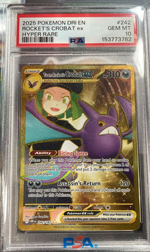 Team Rocket s Crobat EX 242/182 PSA 10