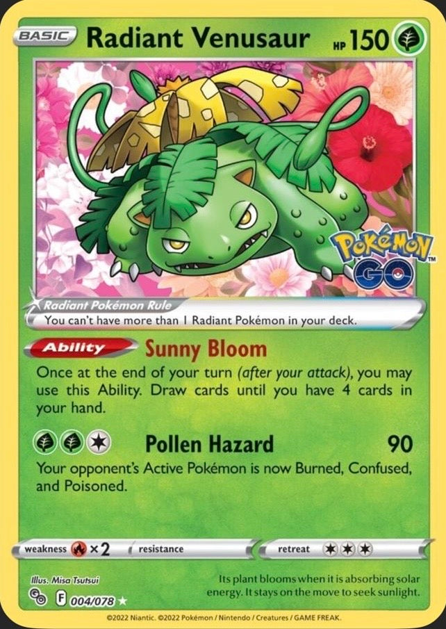 Radiant Venusaur 004/078