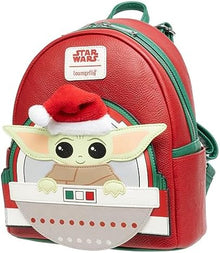 Loungefly Baby Yoda Christmas Mini Backpack