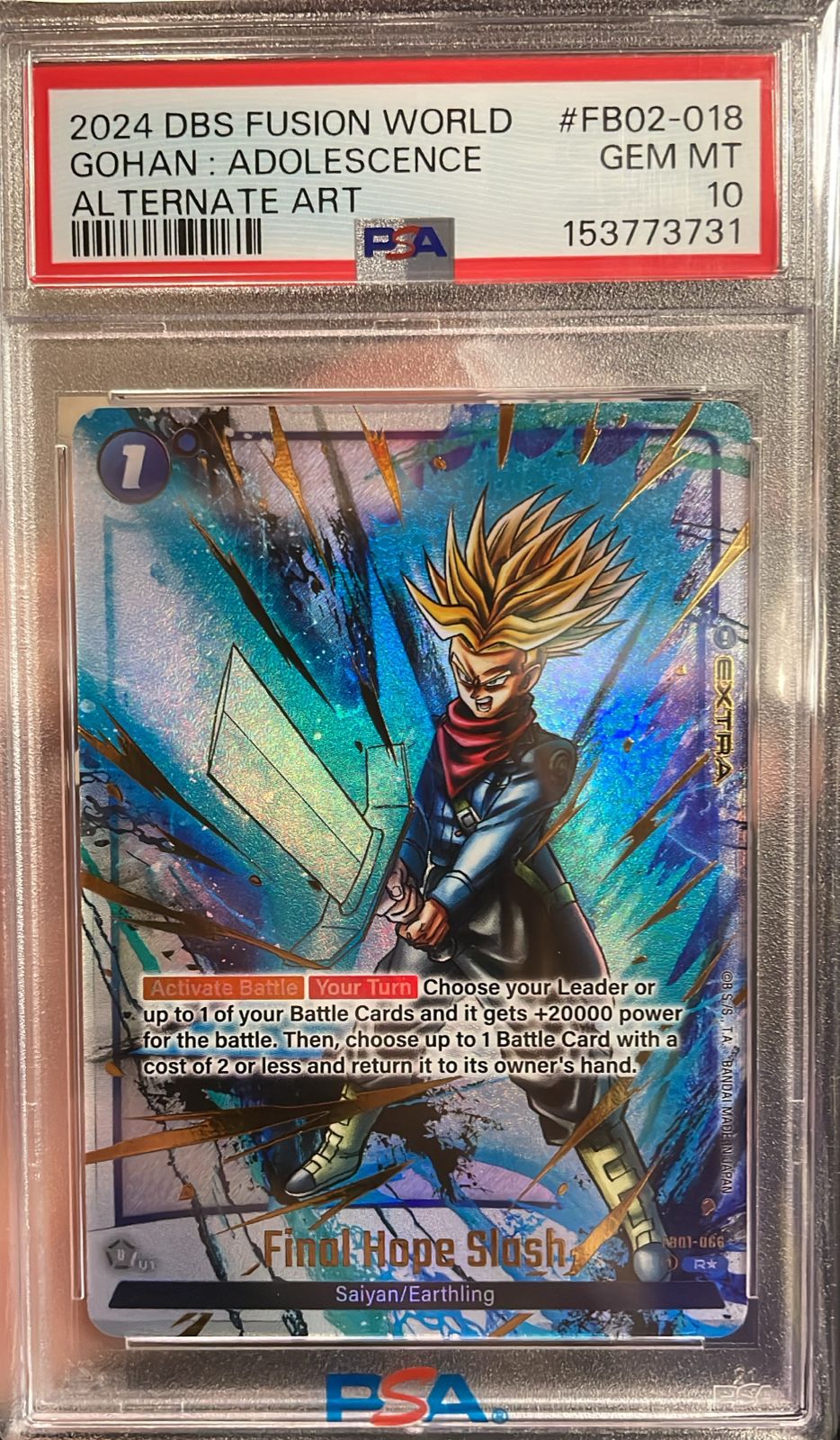 Gohan: Adolescence FB02-018 PSA 10