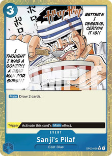 Sanji's Pilaf (Textured Foil) Premium Booster -The Best- OP03-056