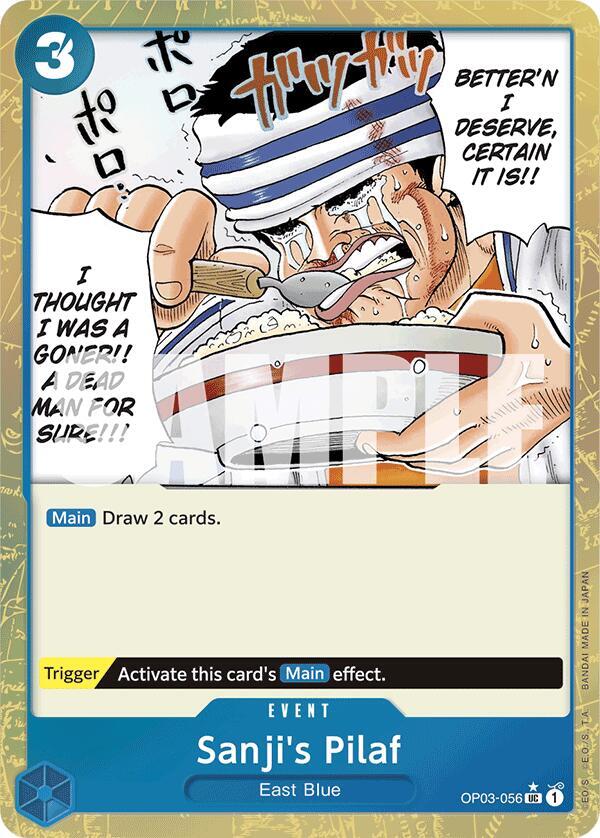 Sanji's Pilaf (Textured Foil) Premium Booster -The Best- OP03-056