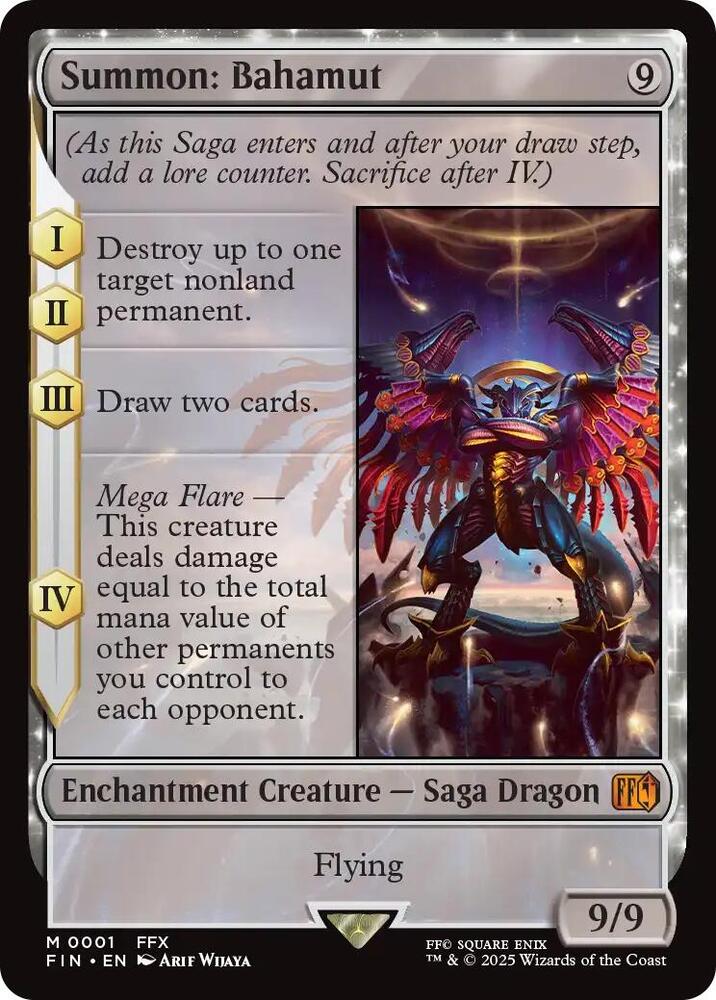 Summon Bahamut M 0001 FFX