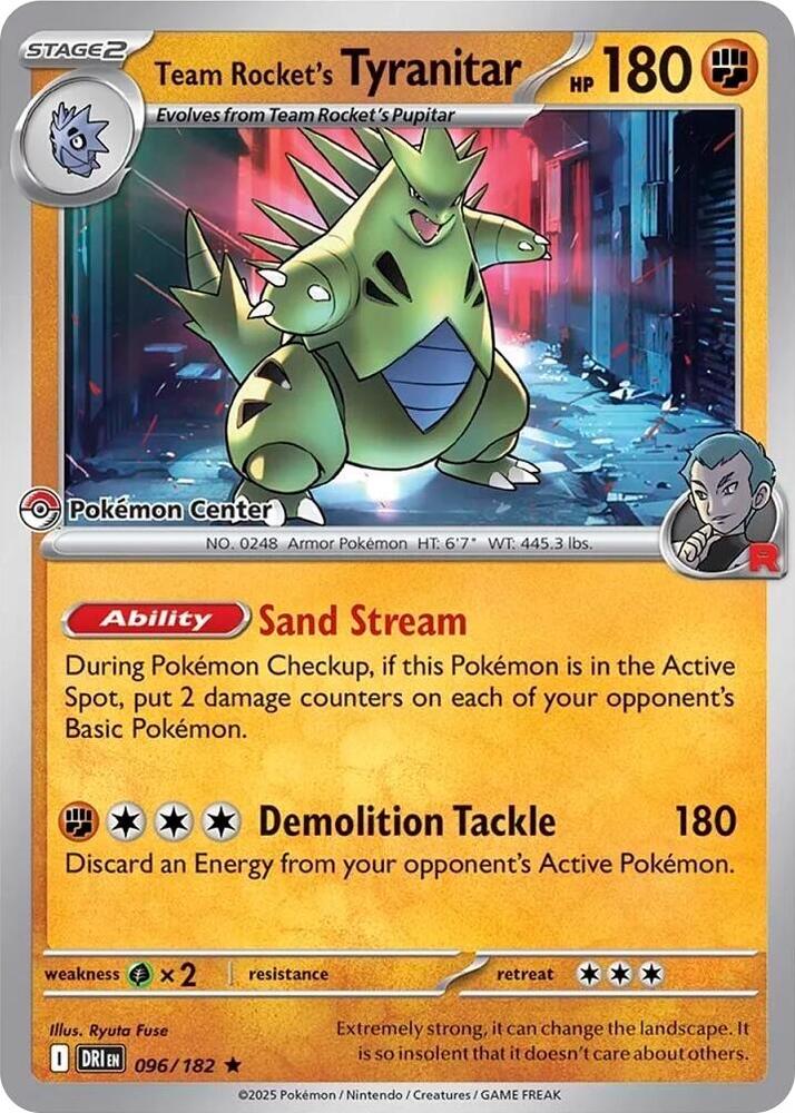 Team Rocket's Tyranitar 096/182