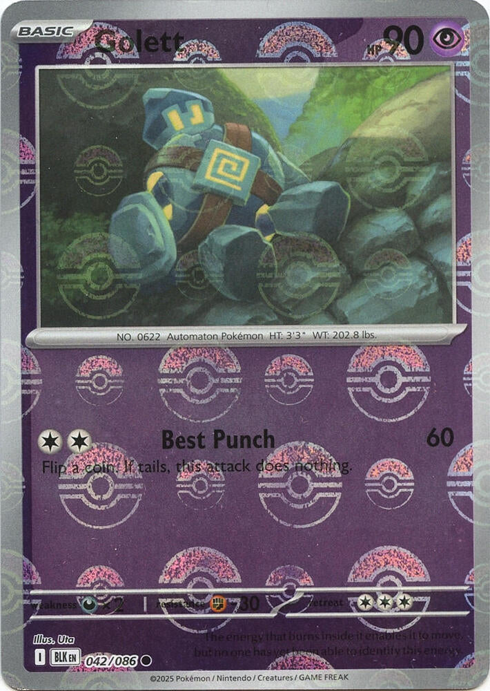 Golett 042/086 Poke Ball
