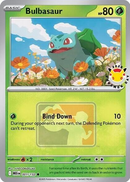 Bulbasaur 001/132 Pokemon Day 2026