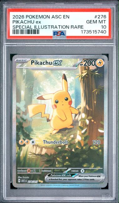 Pikachu ex 276 PSA 10