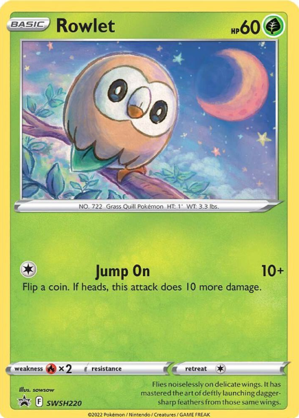 Rowlet SWSH220 Promo