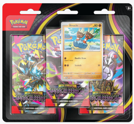 Blister Pitch black 3 pack