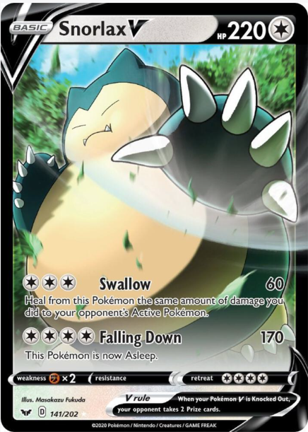 Snorlax V 141/202