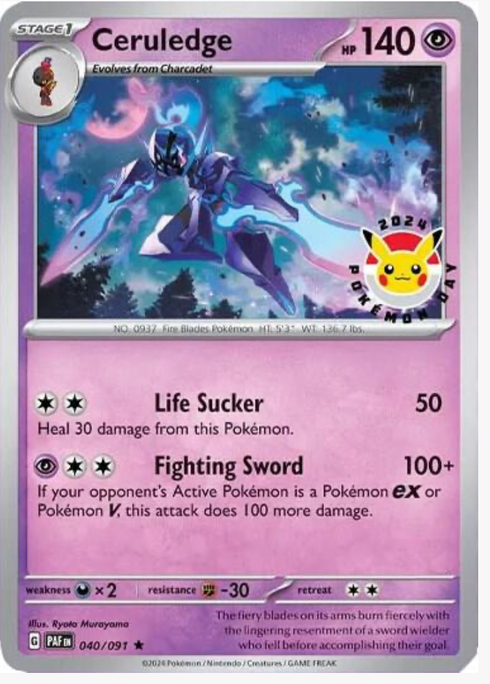 Ceruledge 040/091 (Pokemon Day 2024)