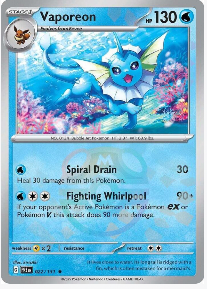 Vaporeon Master Ball 022/131