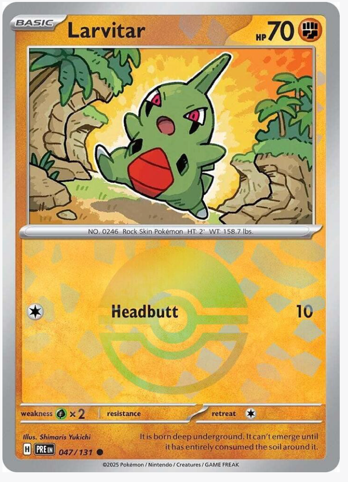 Larvitar Poke Ball 047/131
