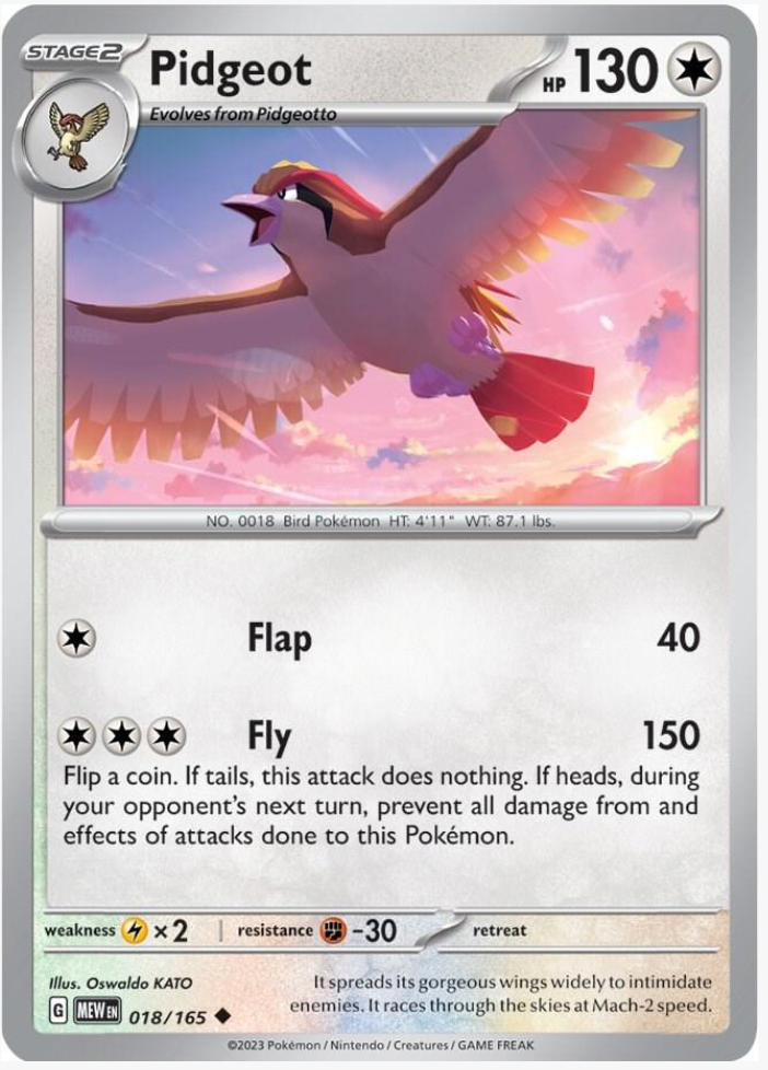 Pidgeot 018/165
