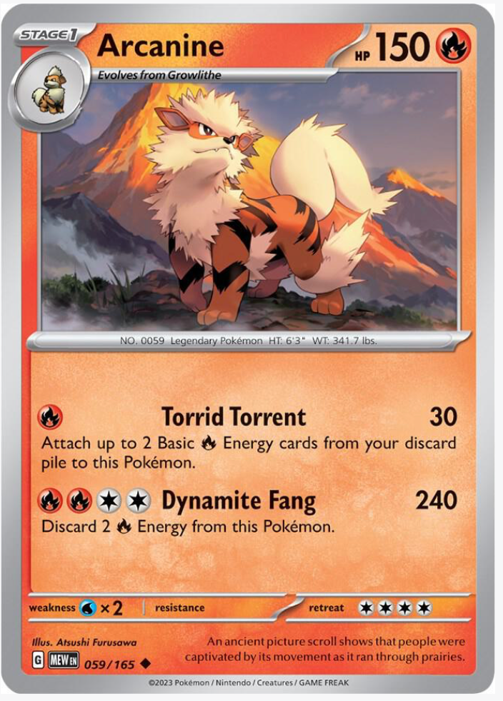 Arcanine 059/165