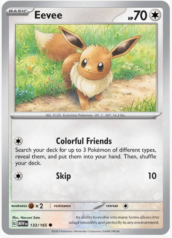 Eevee 133/165