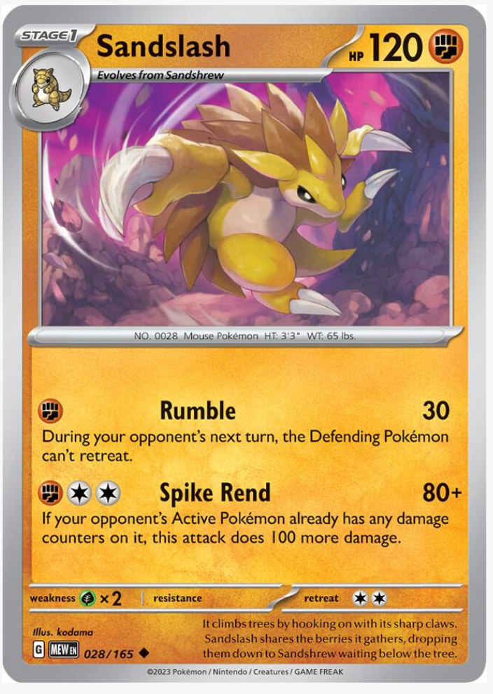 Sandslash 028/165