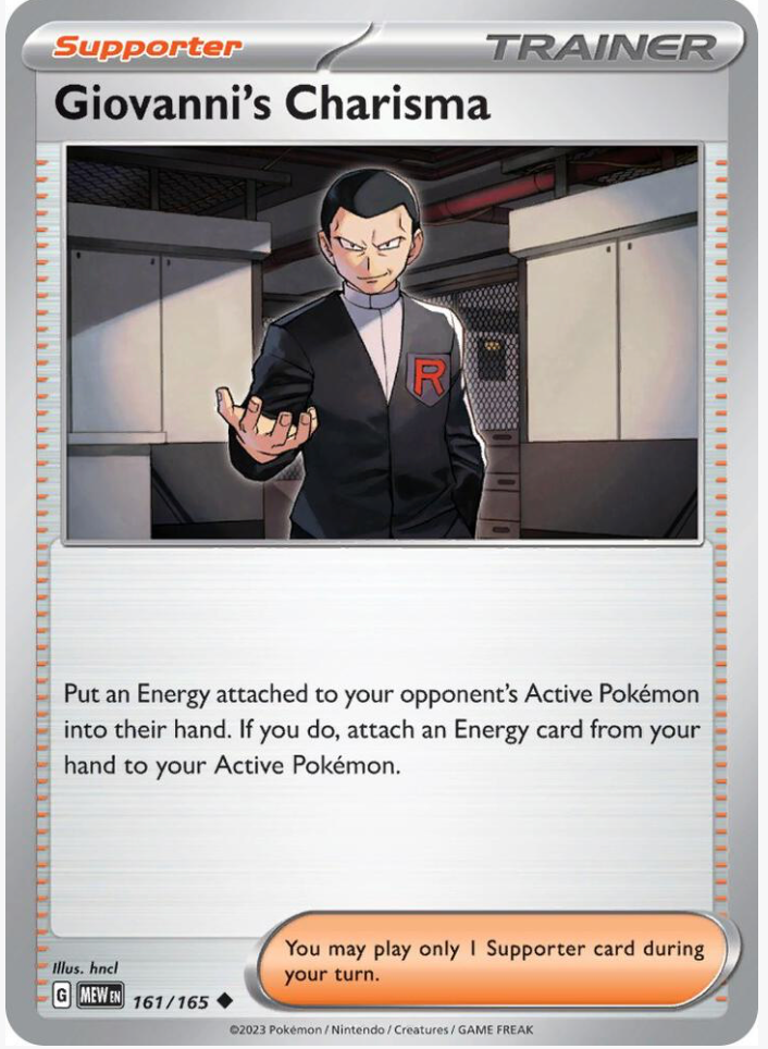 Giovanni's Charisma 161/165