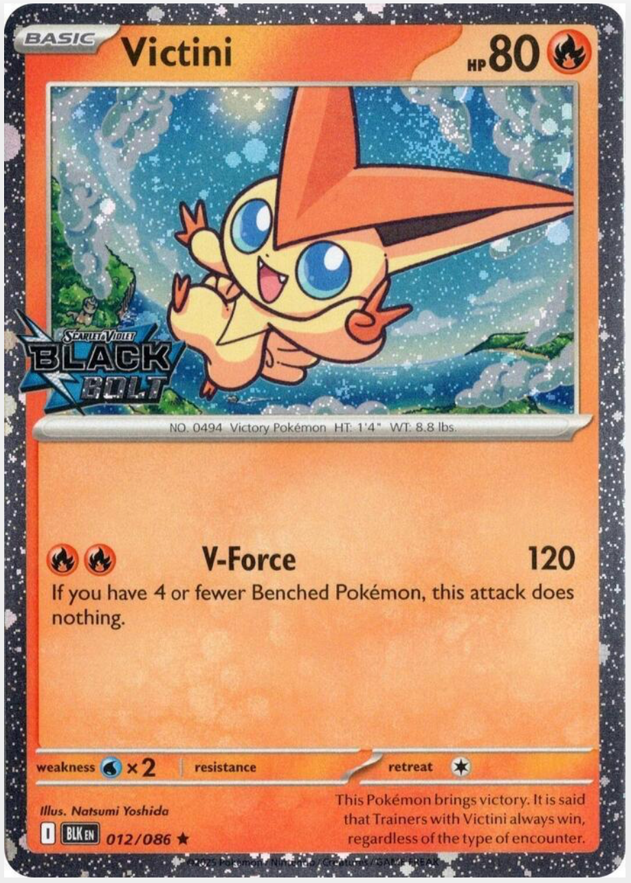 victini 102/086 (Black Bolt Stamped)