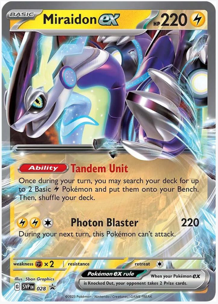 Miraidon ex 028 PROMO