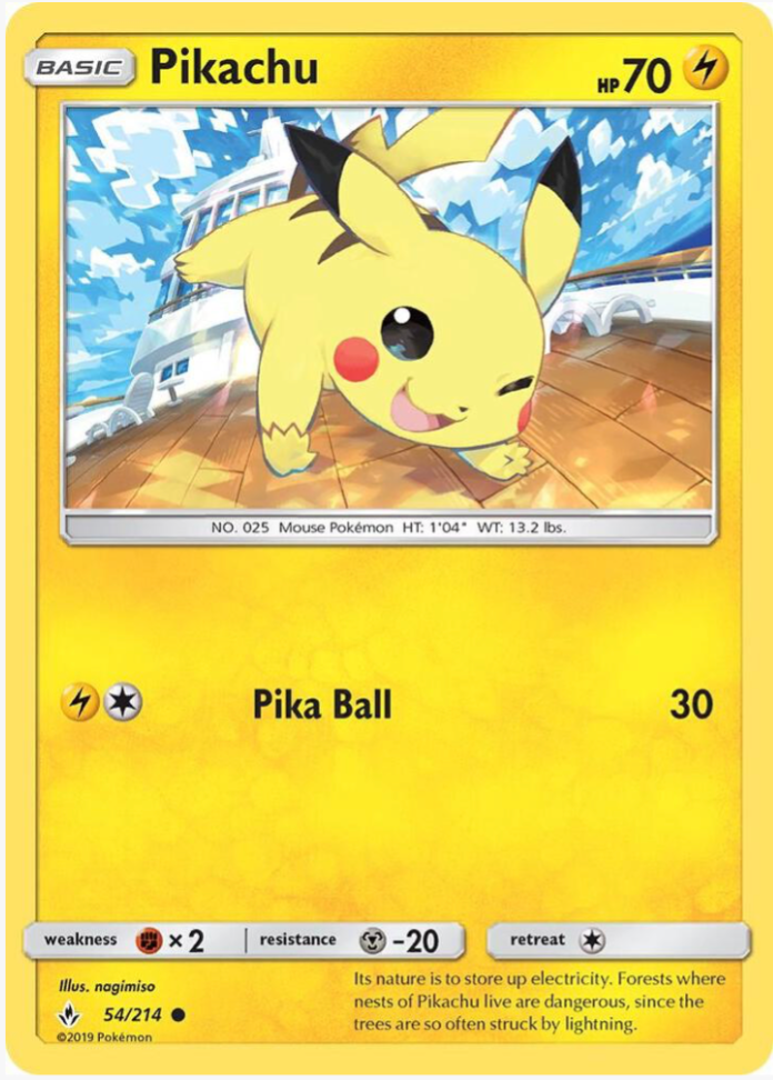 Pikachu 54/214