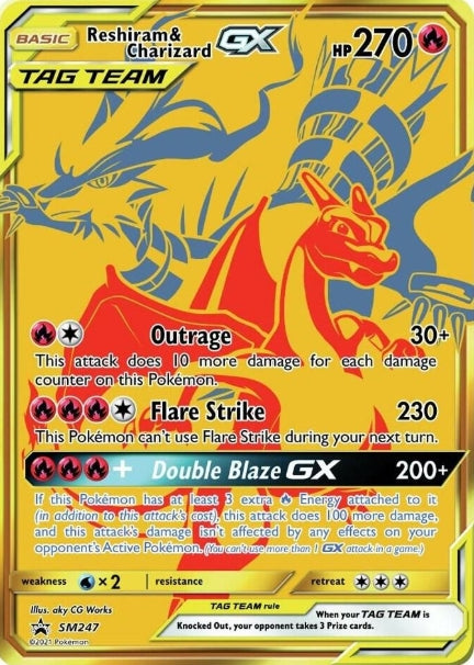 Reshiram & Charizard GX SM247