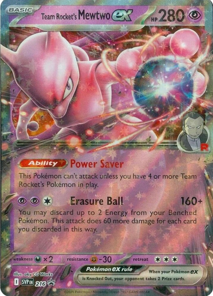 Team Rocket’s Mewtwo EX 216 Promo