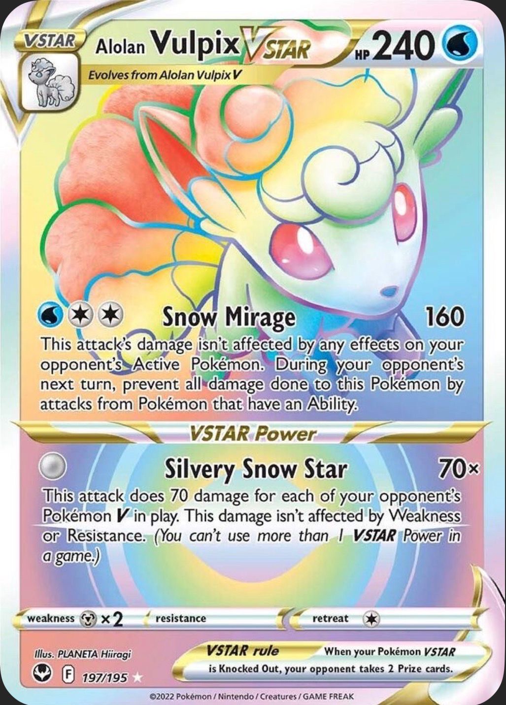 Alolan Vulpix VSTAR 197/195