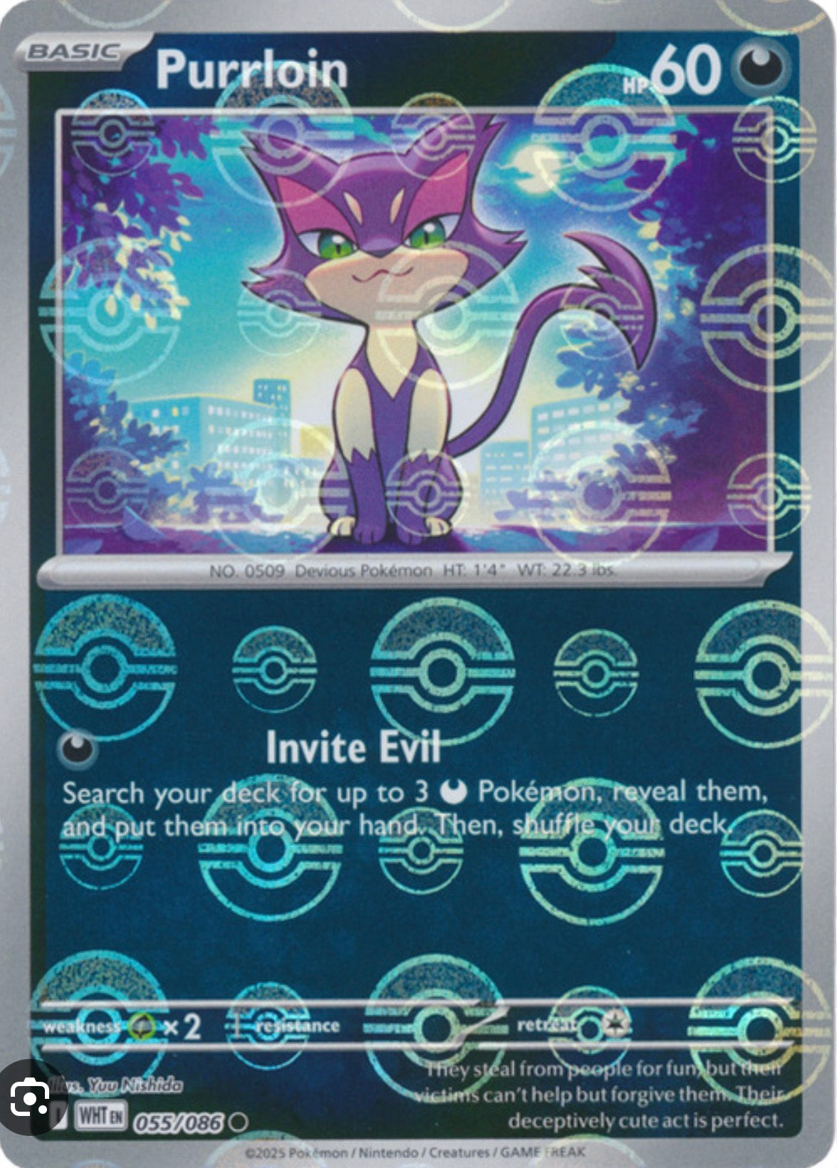 Purrloin 055/086 Poke Ball