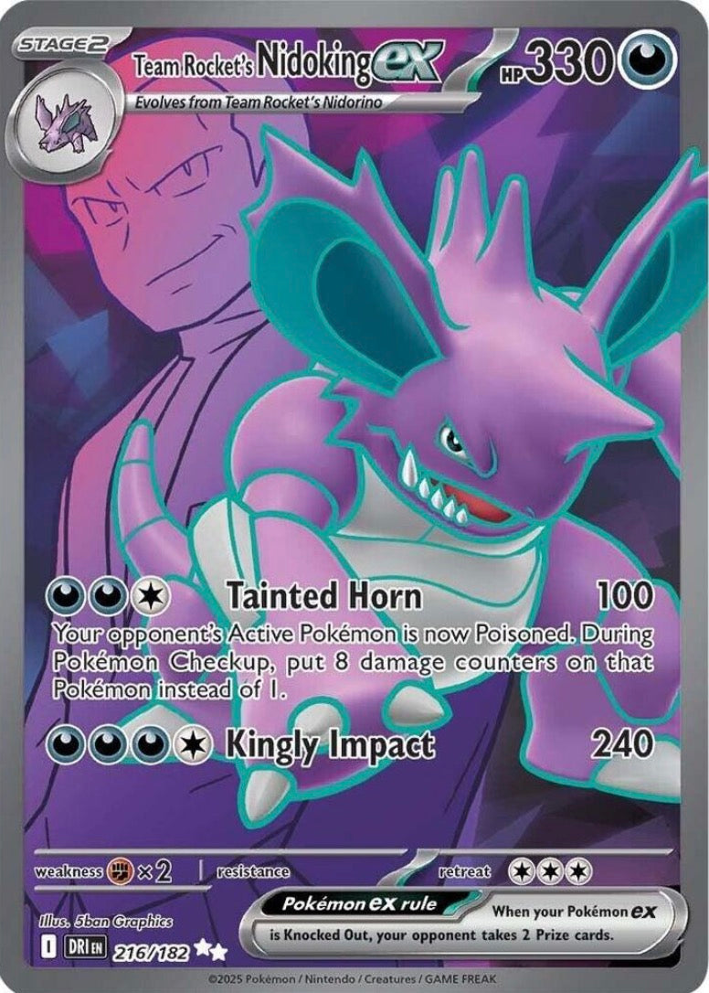 Team Rocket’s Nidoking EX 216/182