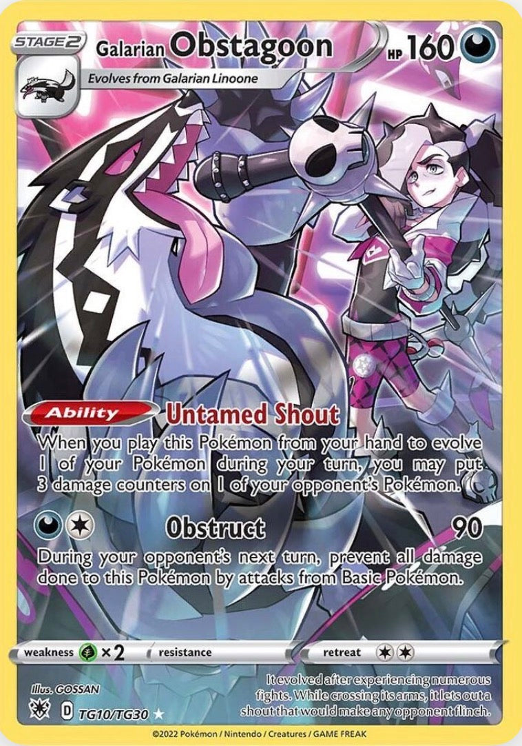 Galarian Obstagoon TG10/TG30