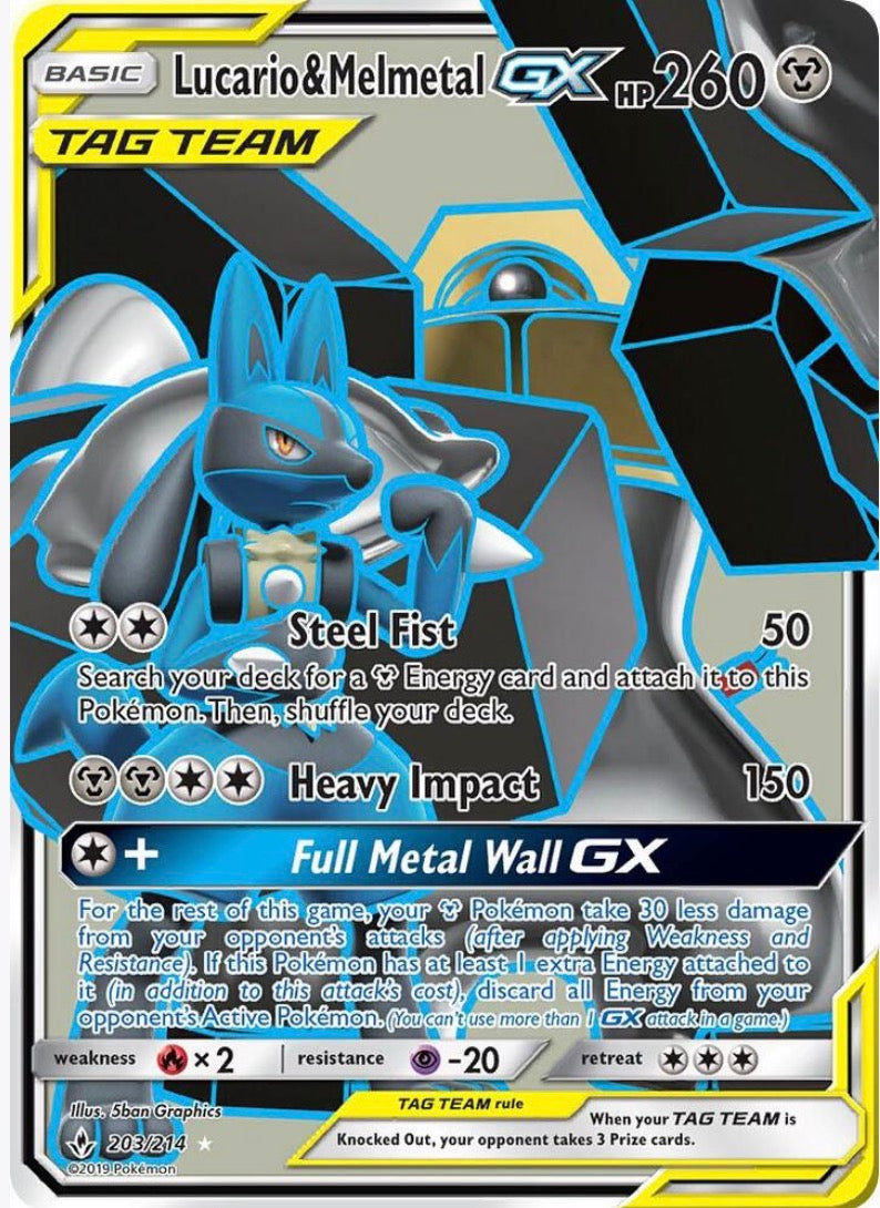Lucario & Melmetal GX 203/214
