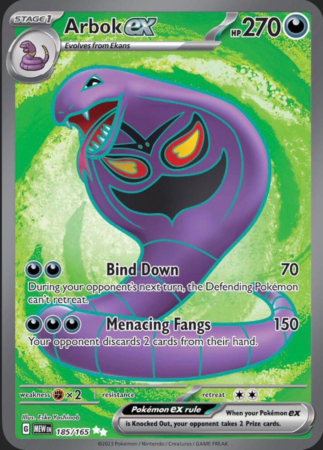 Arbok EX 185/165
