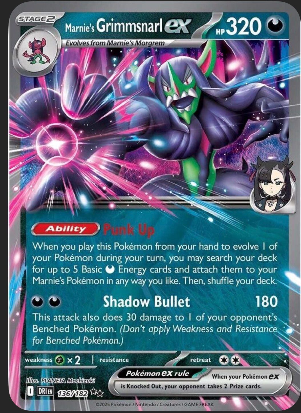 Marnie’s Grimmsnarl EX 136/182