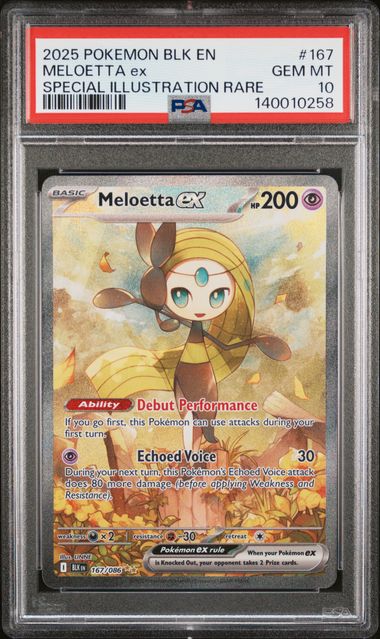 Meloetta EX #167 PSA 10