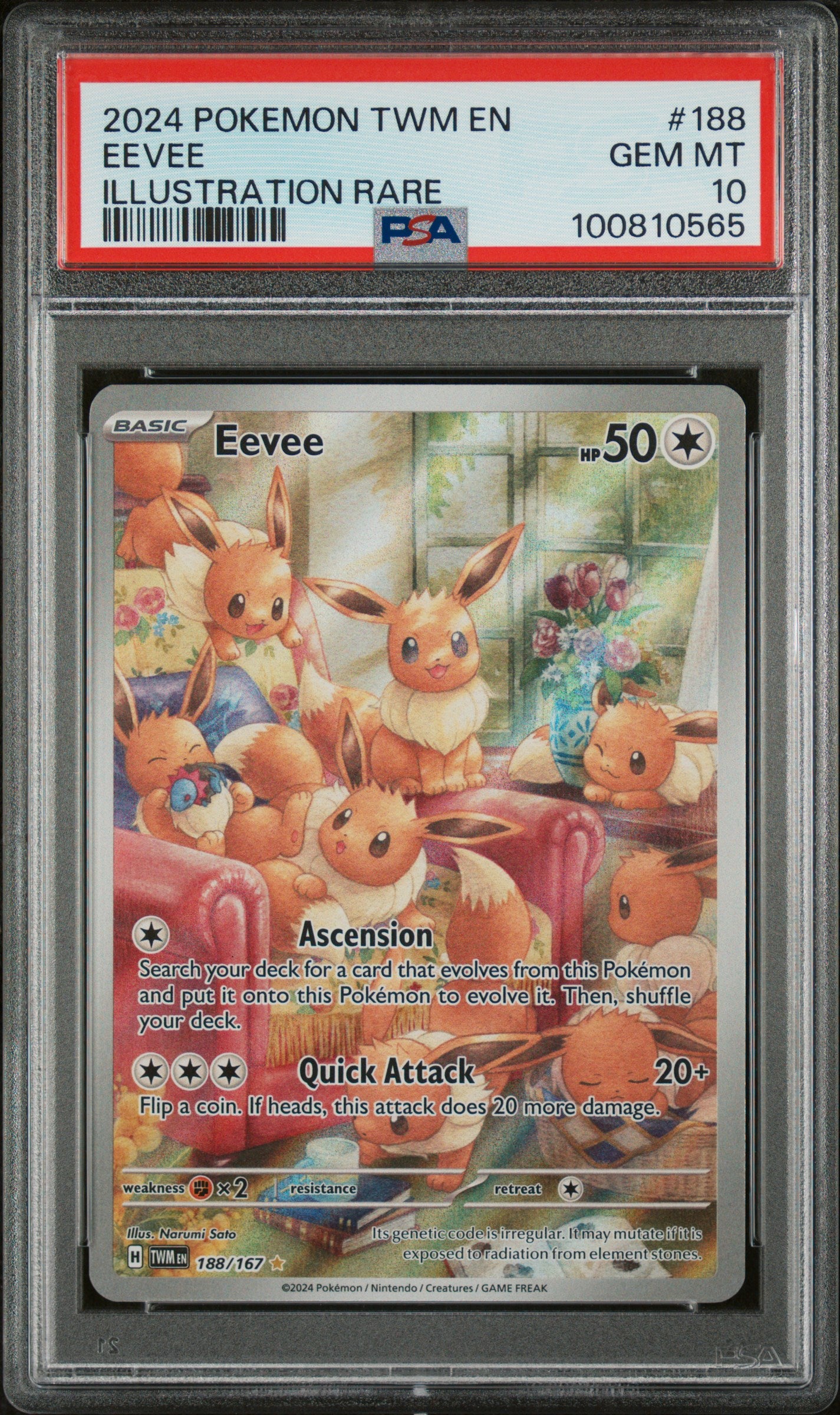 Eevee 188 PSA 10