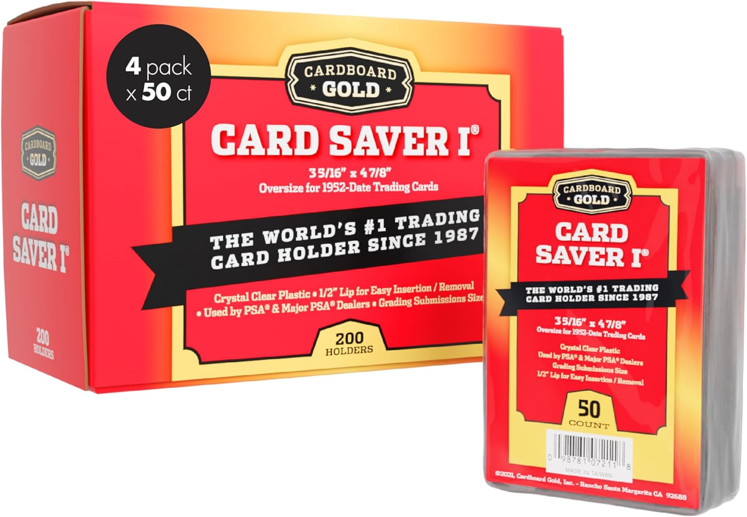Card Saver I Crystal Clear Plastic
