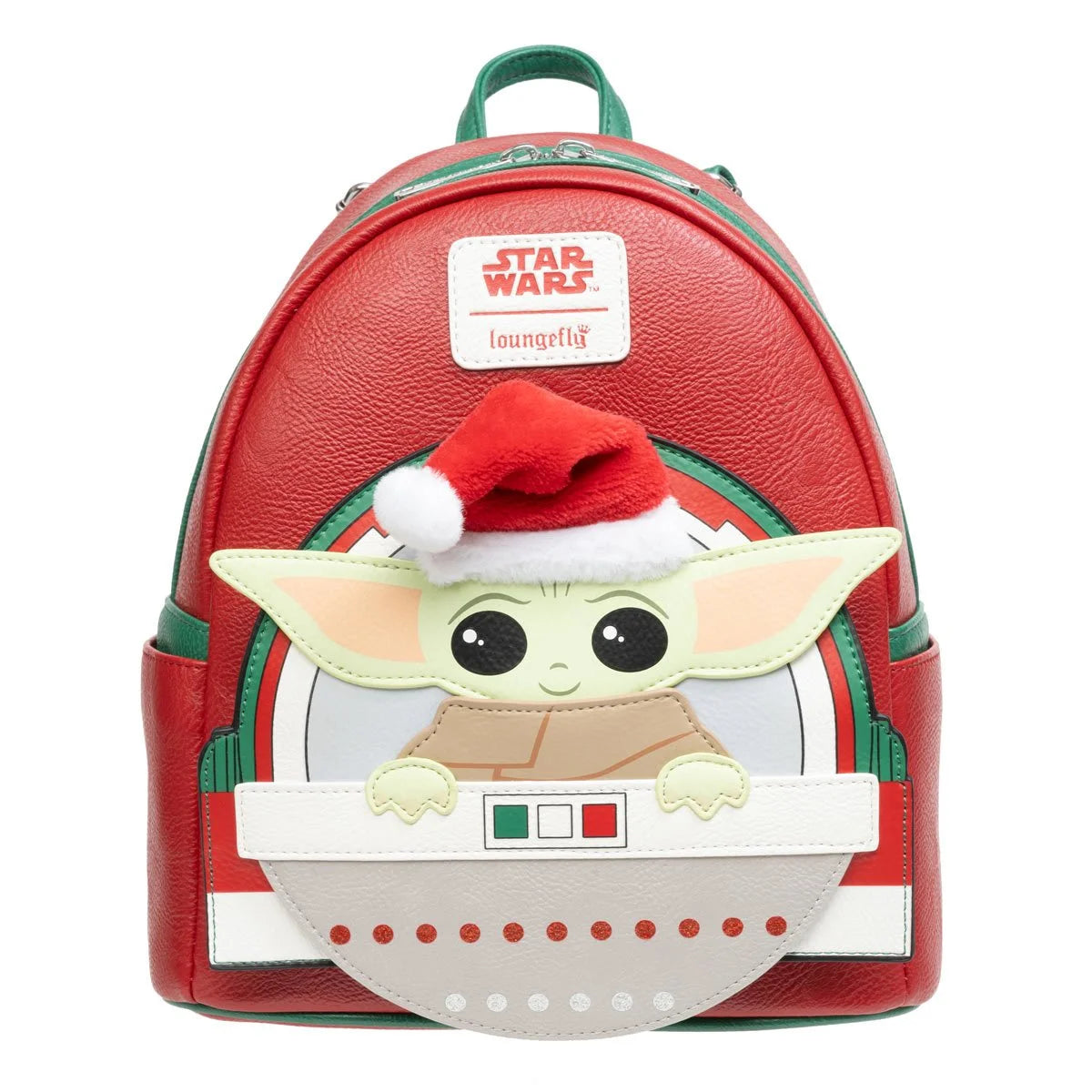 Loungefly Baby Yoda Christmas Mini Backpack